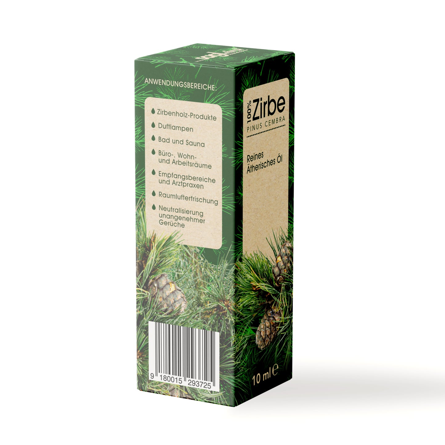 Zirbenspäne 1er Pack 7 Liter + 10ml Zirben Öl
