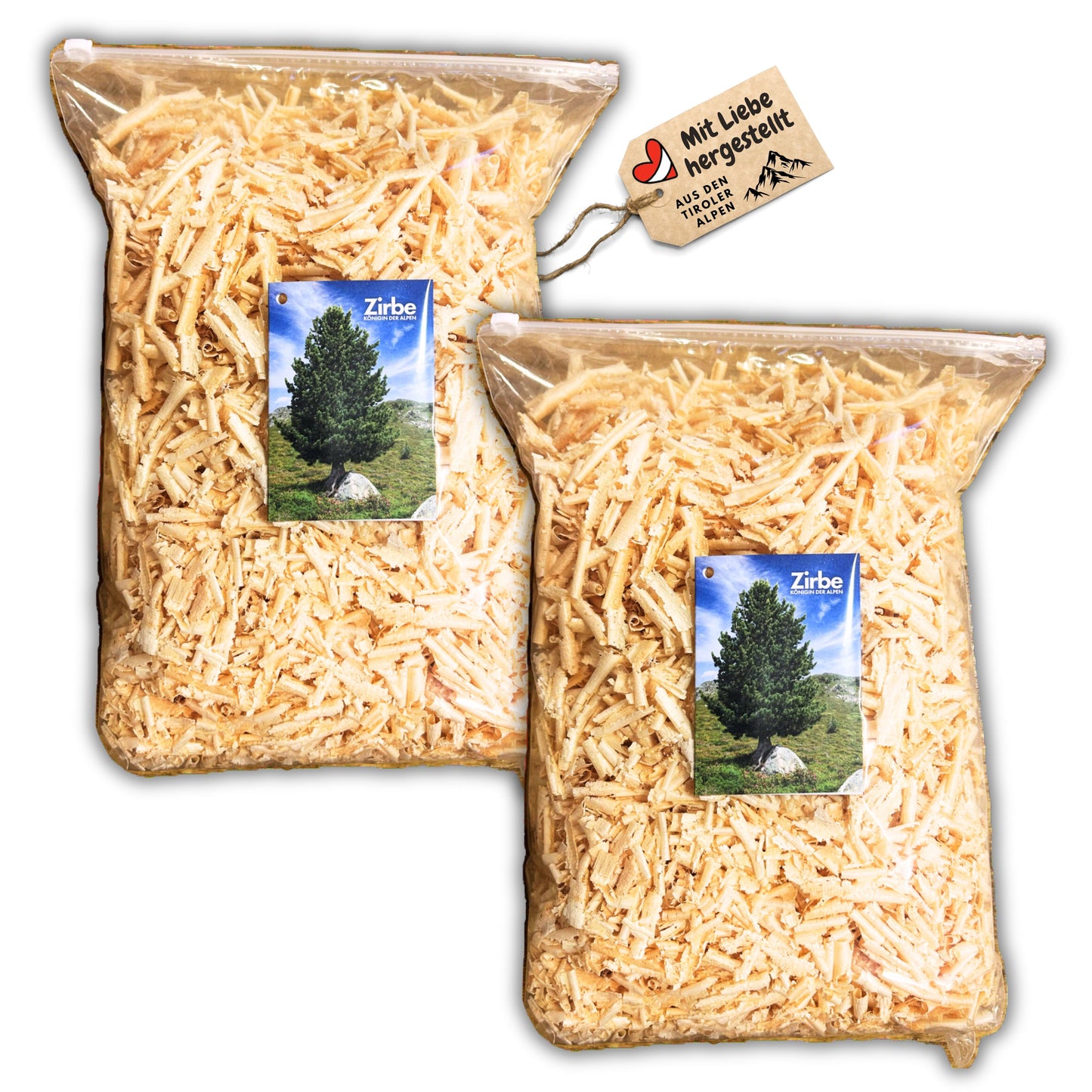 Zirbenspäne 2er Pack 14 Liter