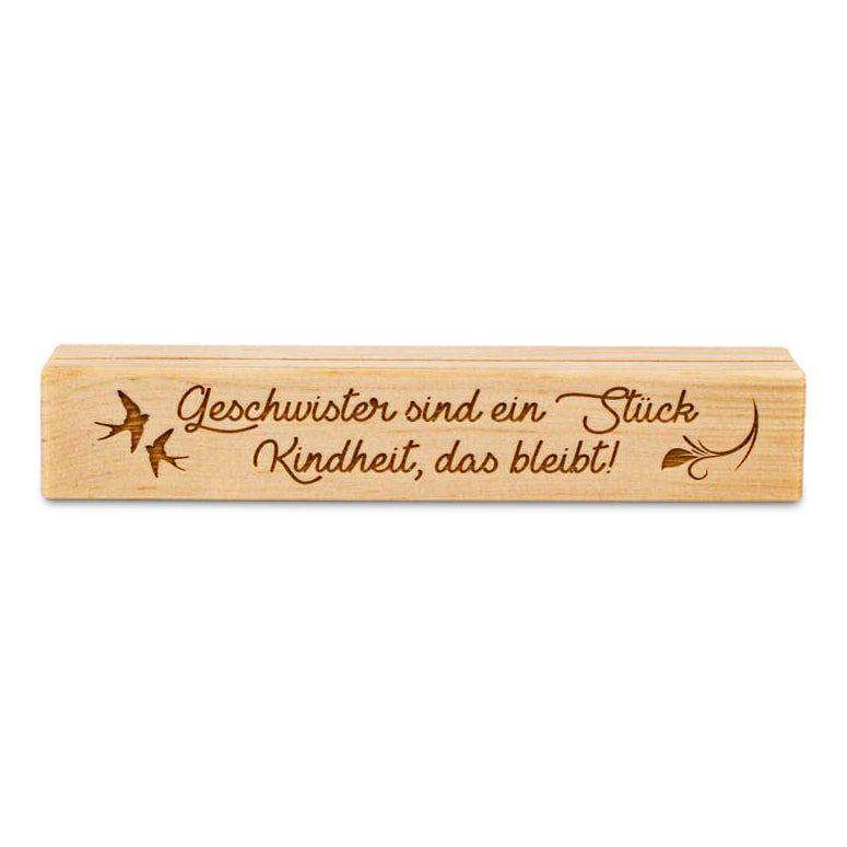 Fotoaufsteller Geschwister