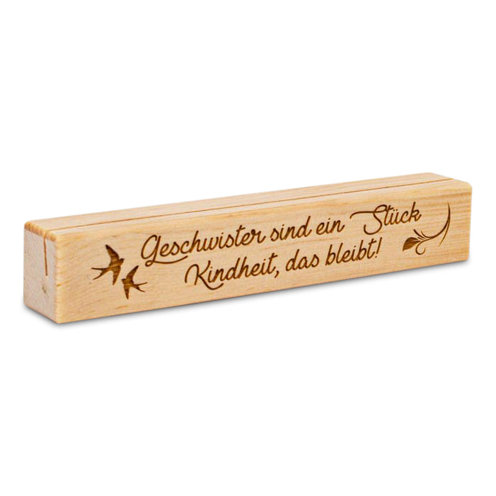 Fotoaufsteller Geschwister