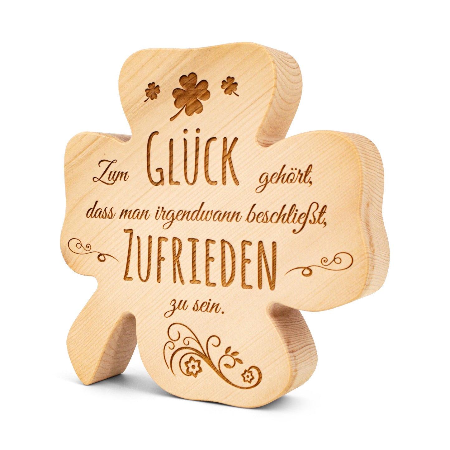 Zirbenkleeblatt Zum Glück gehört...
