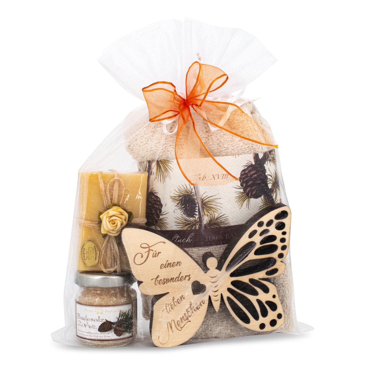Geschenkset Schmetterling Lieber Mensch Zirbenset