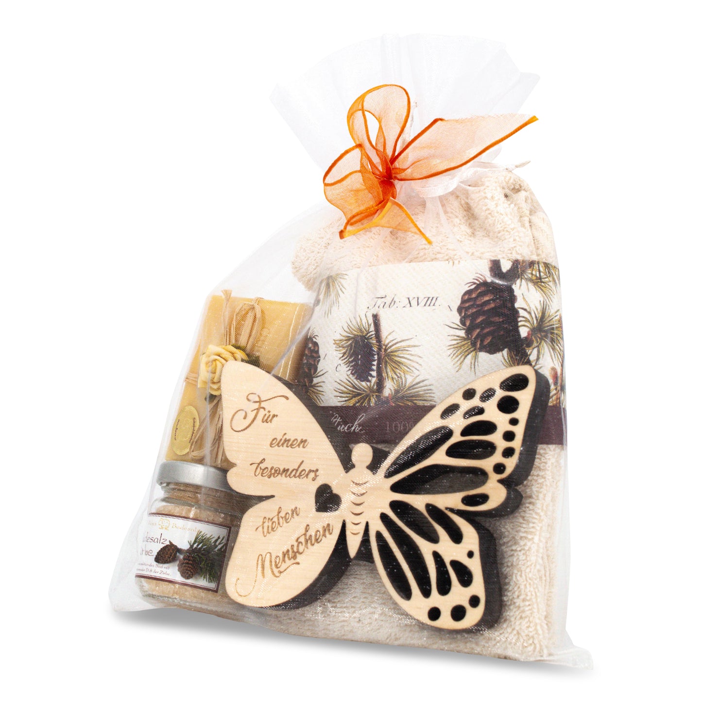 Geschenkset Schmetterling Lieber Mensch Zirbenset