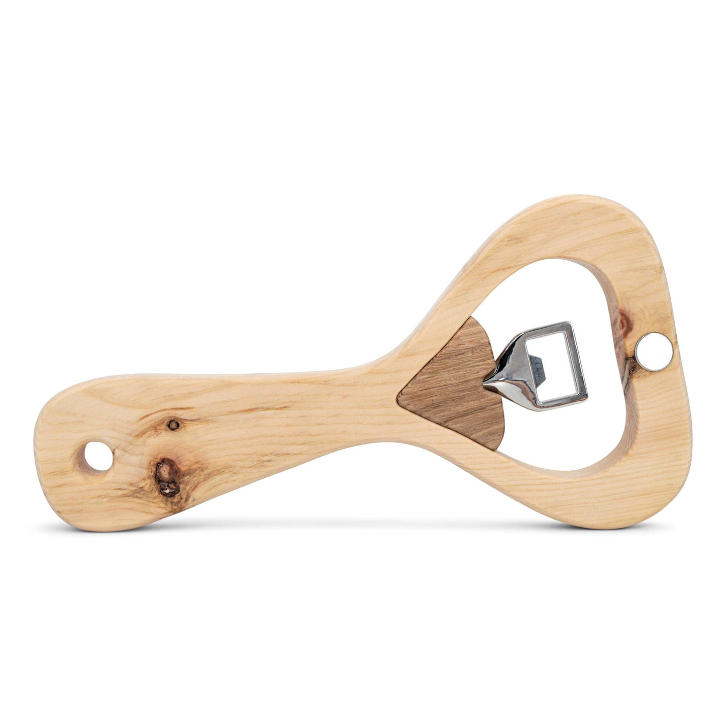 Flaschenöffner XXL aus Zirbe Trink!