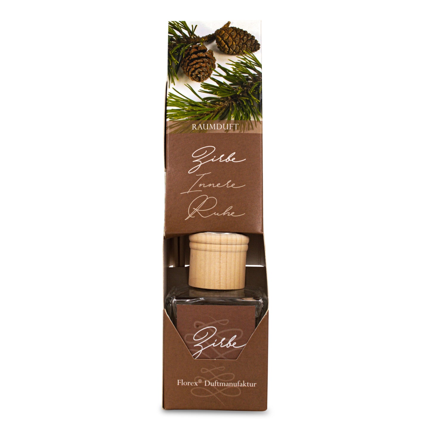 Zirben Raumparfüm 100ml mit Stäbchen