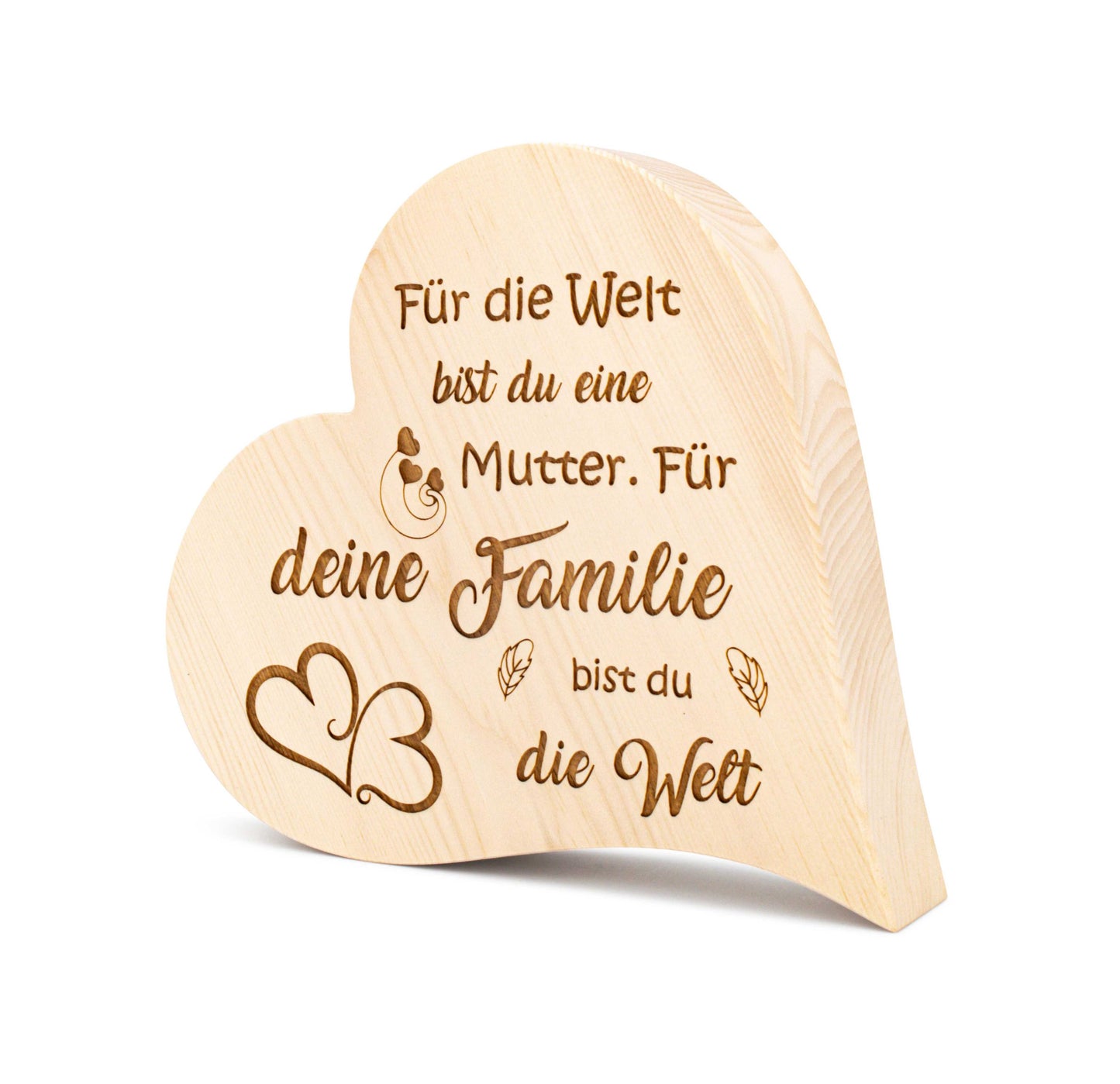 Zirbenherz Für die Welt bist du eine Mutter