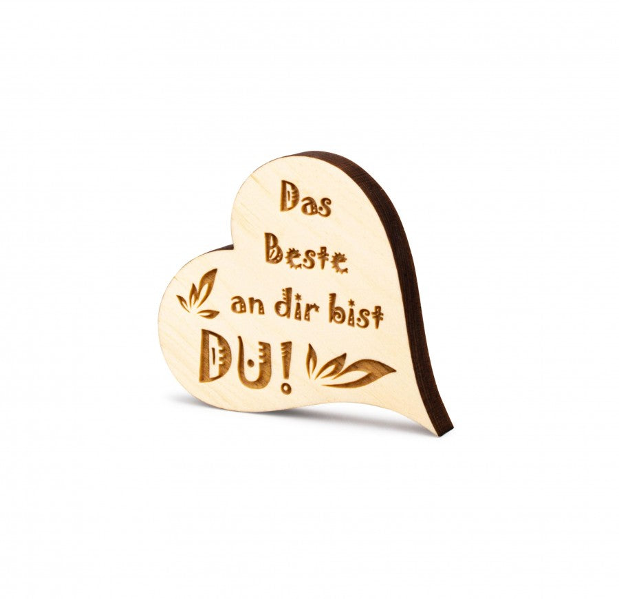 Zirbenherz Mini Das beste an dir bist du