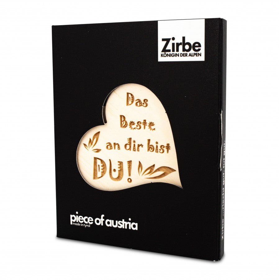 Zirbenherz Mini Das beste an dir bist du