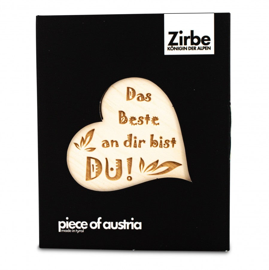 Zirbenherz Mini Das beste an dir bist du