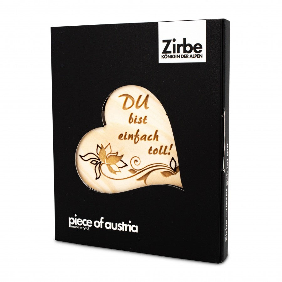 Zirbenherz Mini Du bist einfach toll
