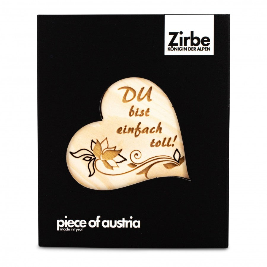 Zirbenherz Mini Du bist einfach toll