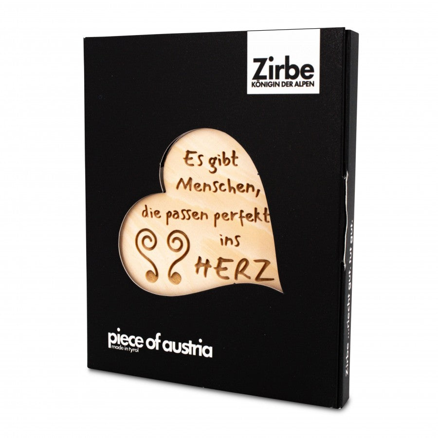 Zirbenherz Mini Es gibt Menschen die passen...