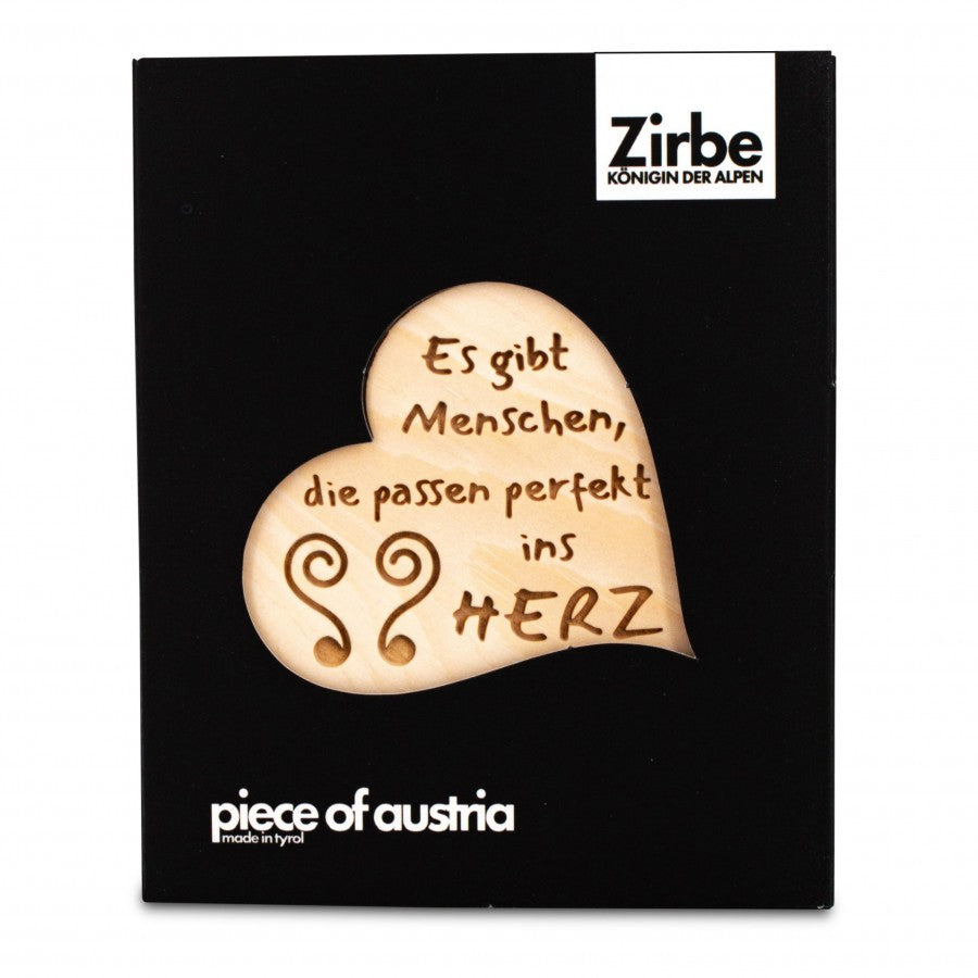 Zirbenherz Mini Es gibt Menschen die passen...