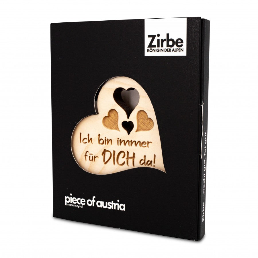 Zirbenherz Mini Ich bin immer für dich da