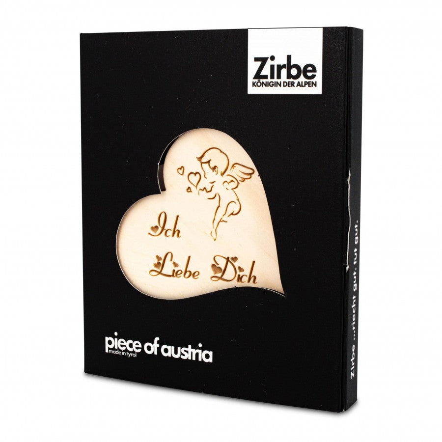 Zirbenherz Mini Ich Liebe Dich