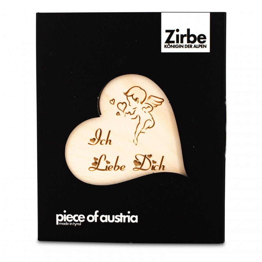 Zirbenherz Mini Ich Liebe Dich