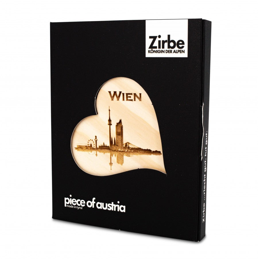 Zirbenherz Mini Wien Skyline