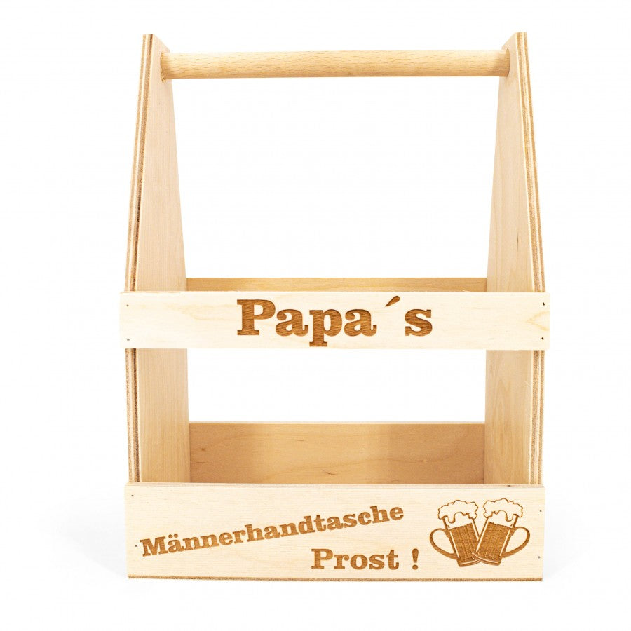 Männerhandtasche mit Papa Gravur