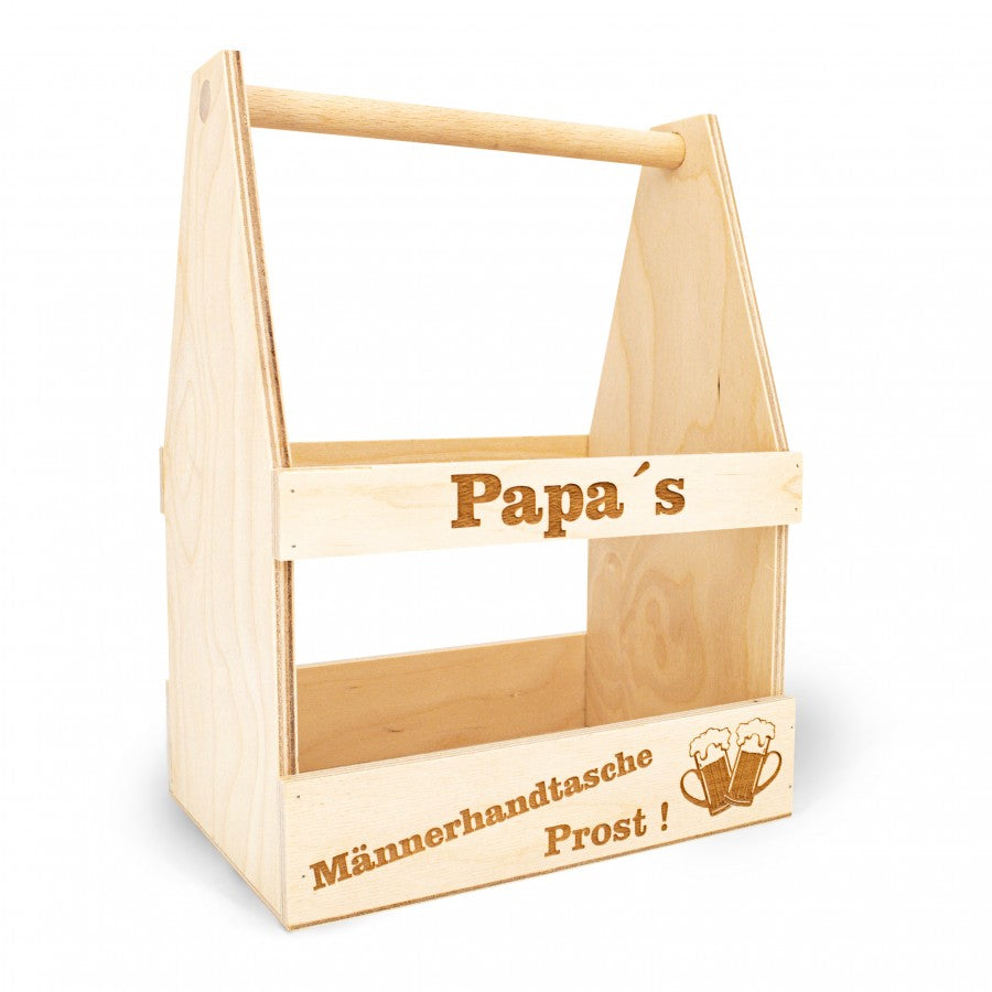 Männerhandtasche mit Papa Gravur