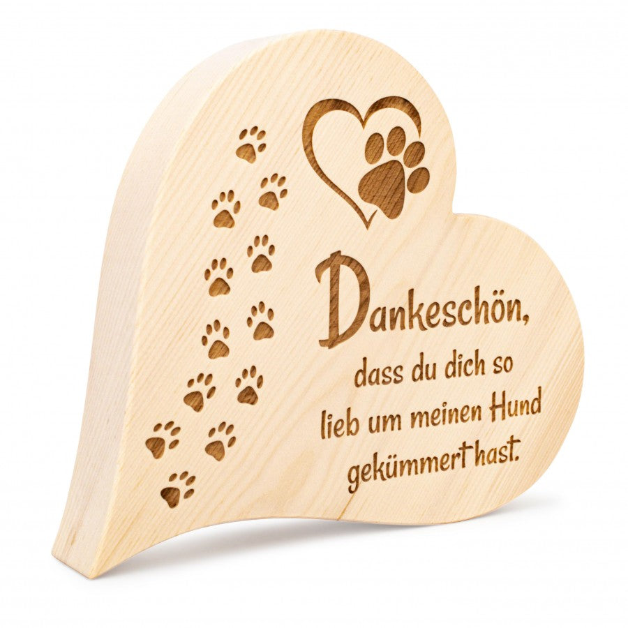 Zirbenherz Danke Hund