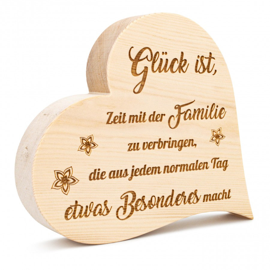 Zirbenherz Glück ist...