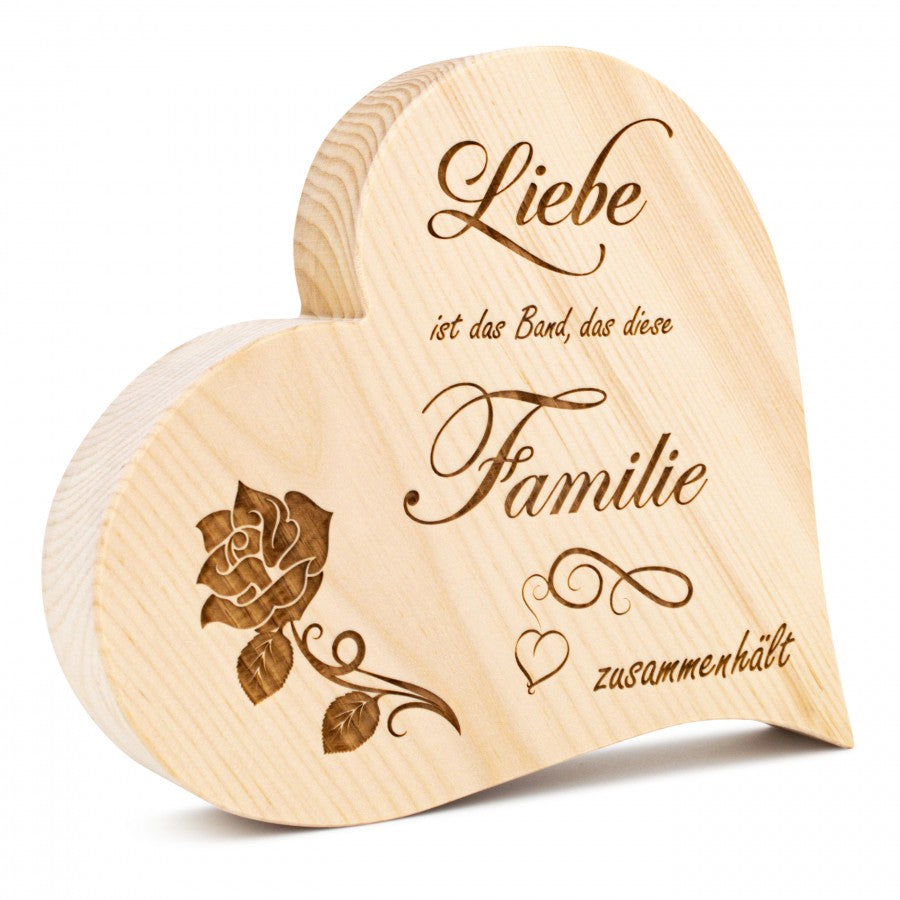 Zirbenherz Liebe ist das Band