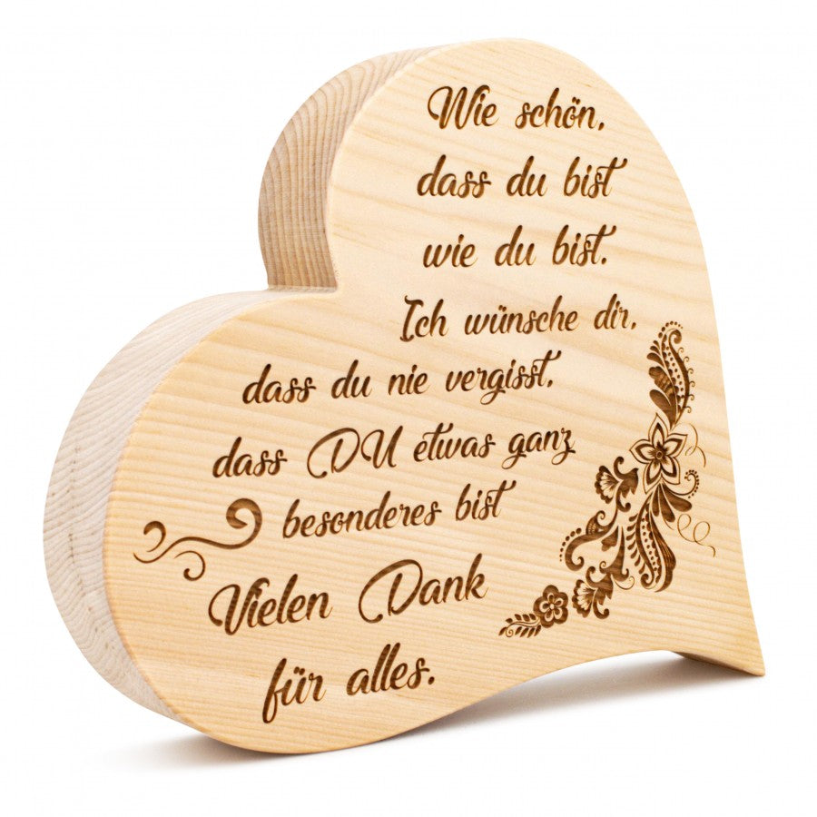 Zirbenherz Wie schön, dass