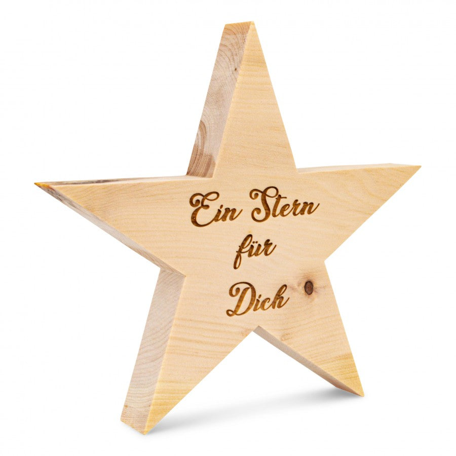 Zirbenstern 13cm Ein Stern für Dich