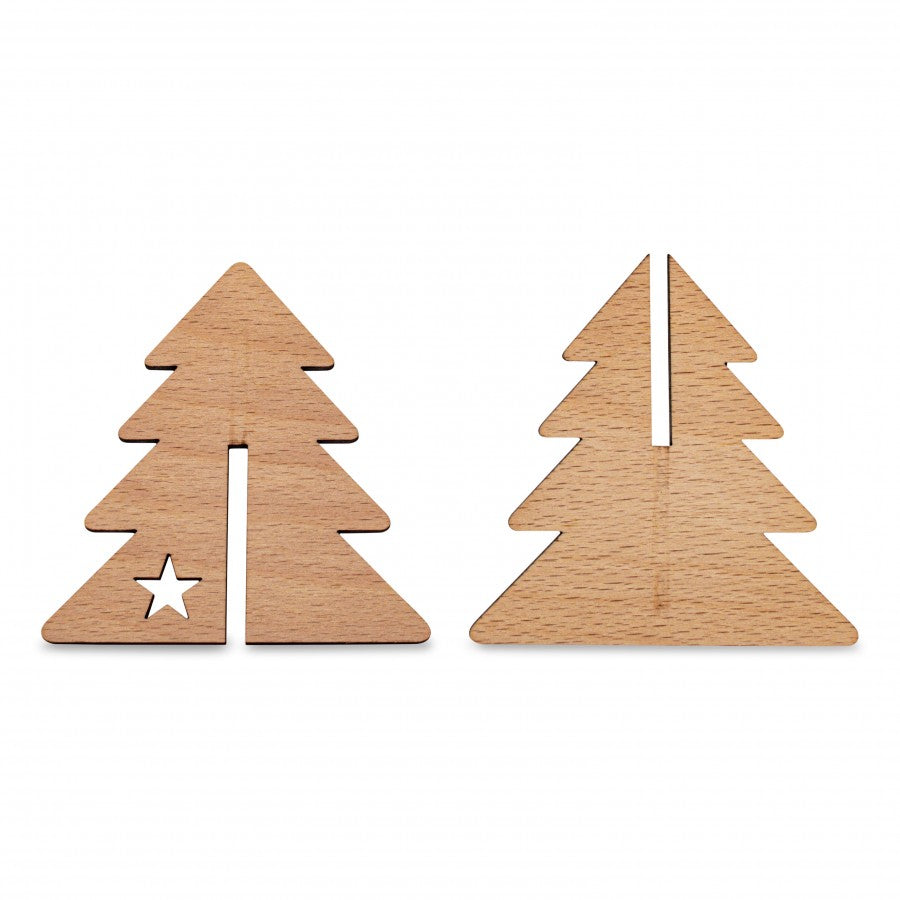 Tannenbaum aus Buchenholz 12cm