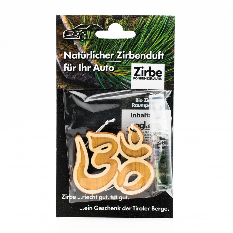 Natürlicher Autoduft aus Zirbe Indisches Om