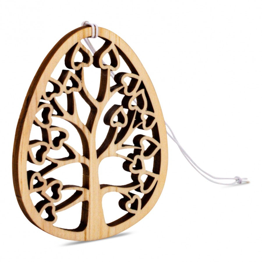 Osterschmuck aus Zirbe Herzbaum