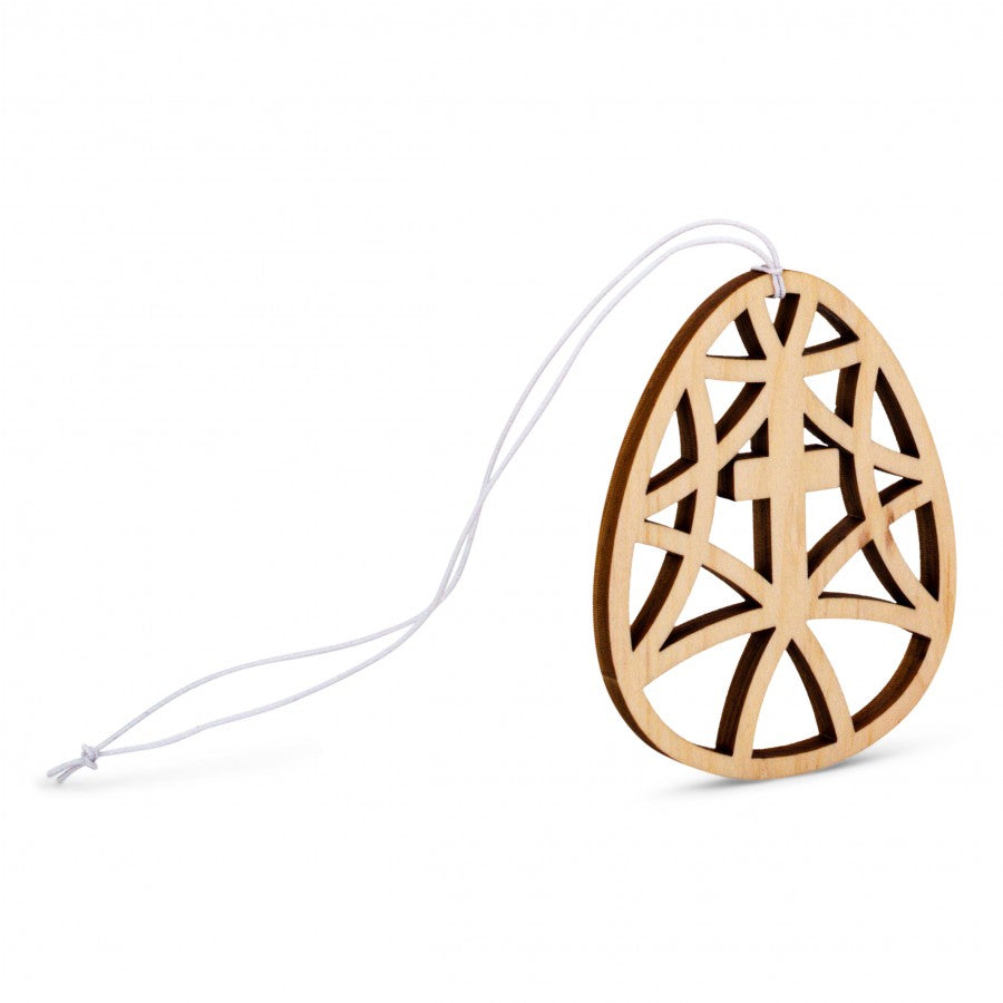 Osterschmuck aus Zirbe Kreuz