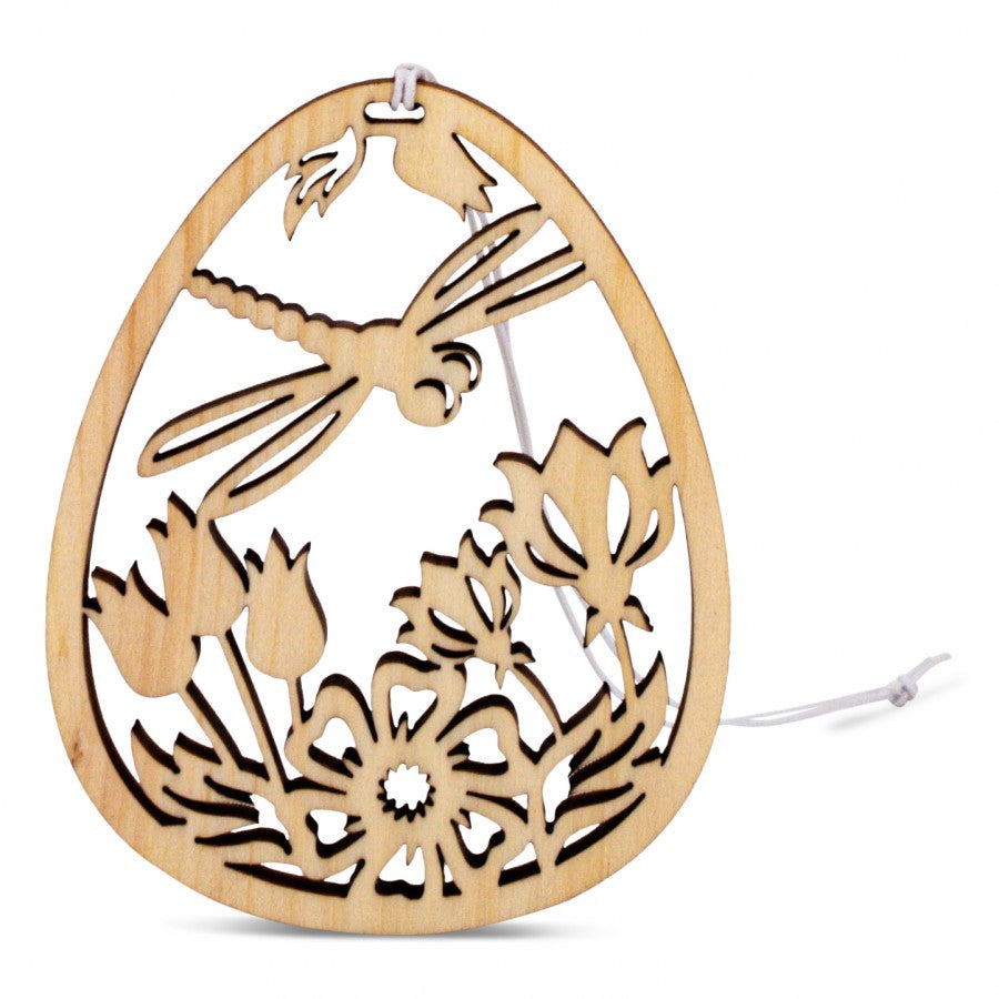 Osterschmuck aus Zirbe Libelle