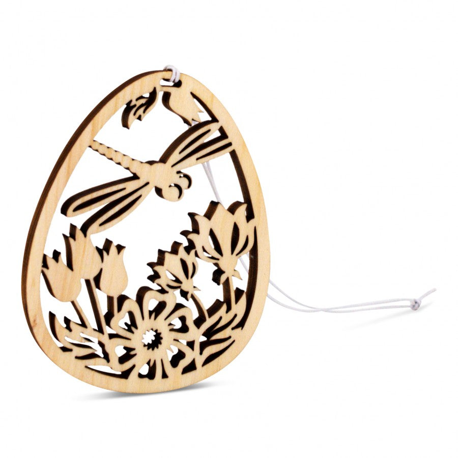 Osterschmuck aus Zirbe Libelle