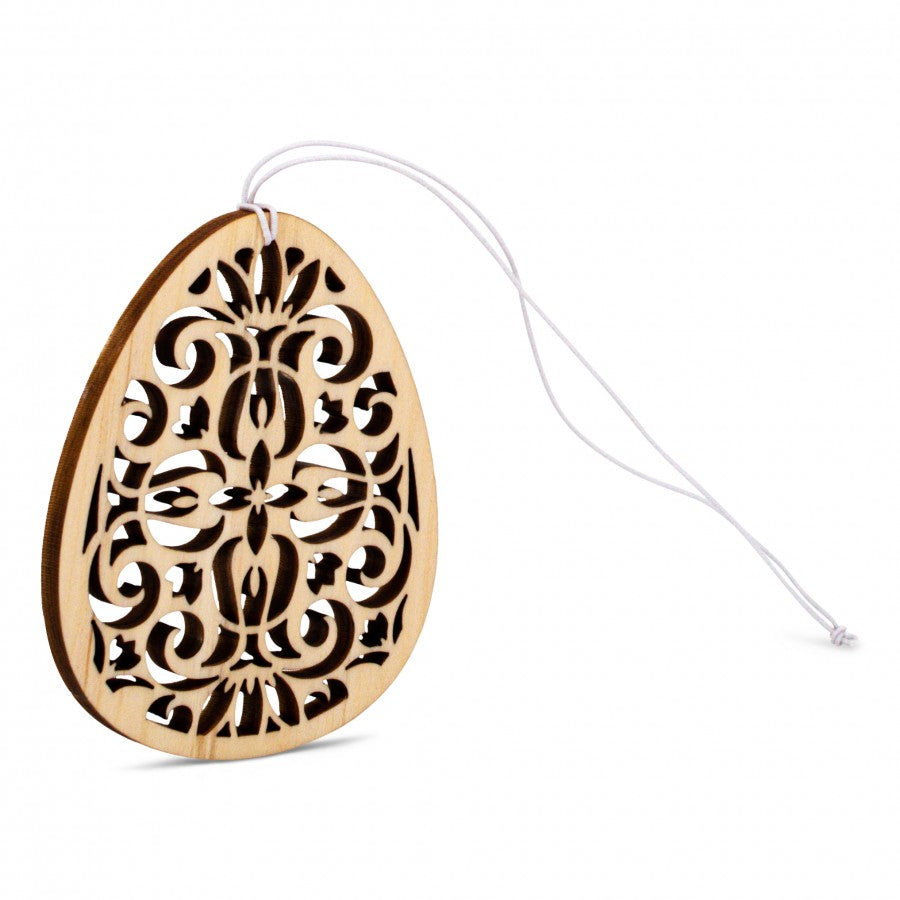 Osterschmuck aus Zirbe Mandala