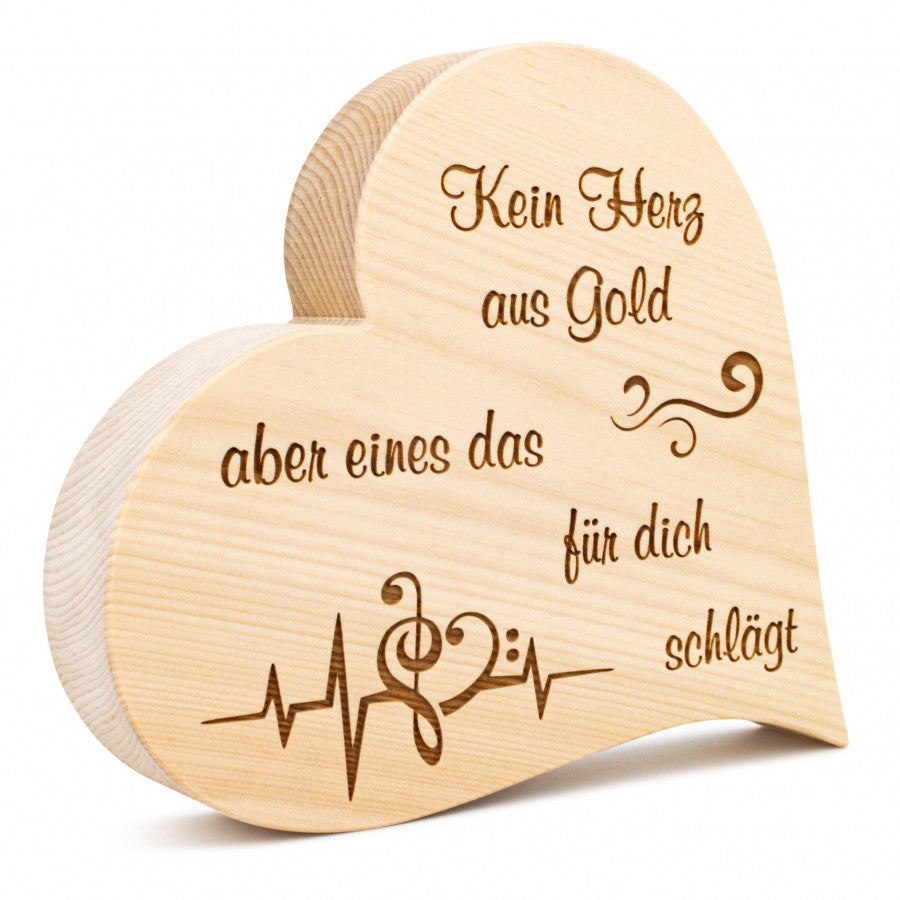 Zirbenherz Kein Herz aus Gold