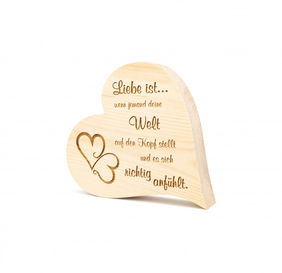 Zirbenherz Liebe ist...