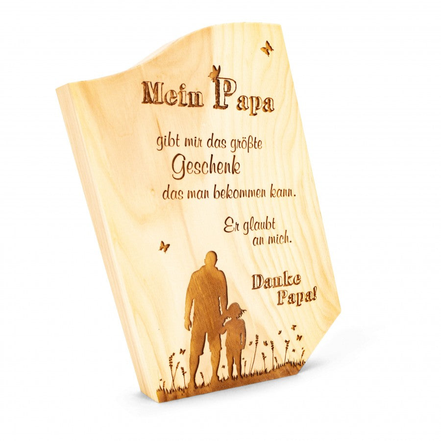 Zirbensäule Mein Papa 28cm