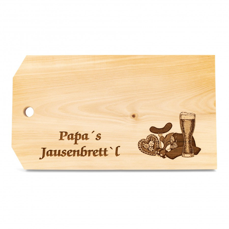 Zirbenjausenbrett Papa´s Jausenbrett´l