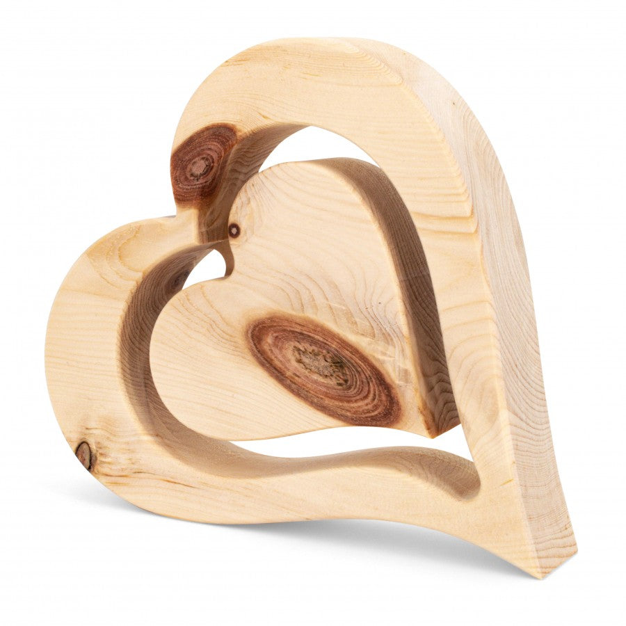 Zirbenherz 20cm Naturbelassen