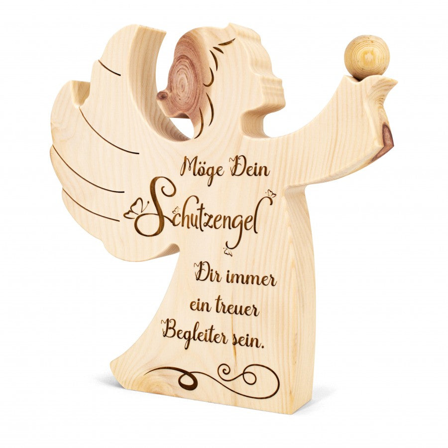 Zirbenengel groß Schutzengel mit Namensgravur