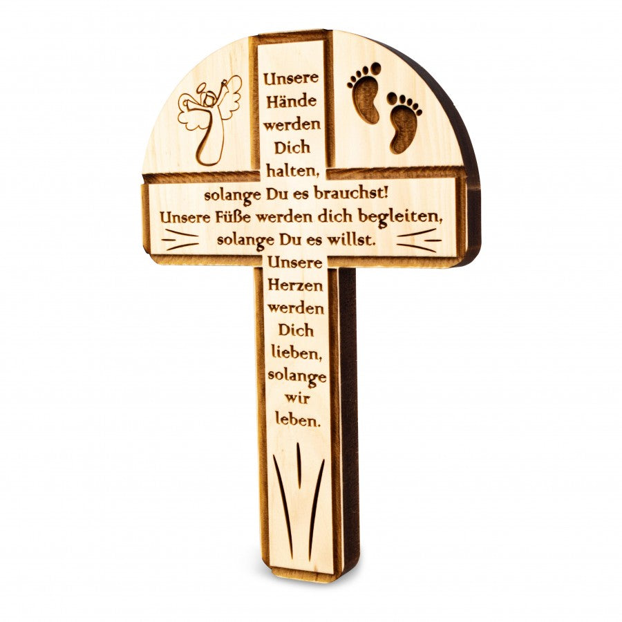Zirbenkreuz Unsere Hände