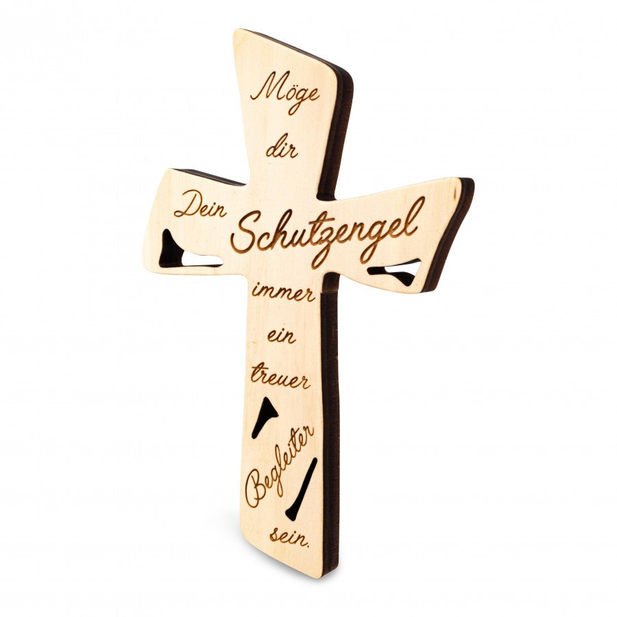 Zirbenkreuz Dein Schutzengel