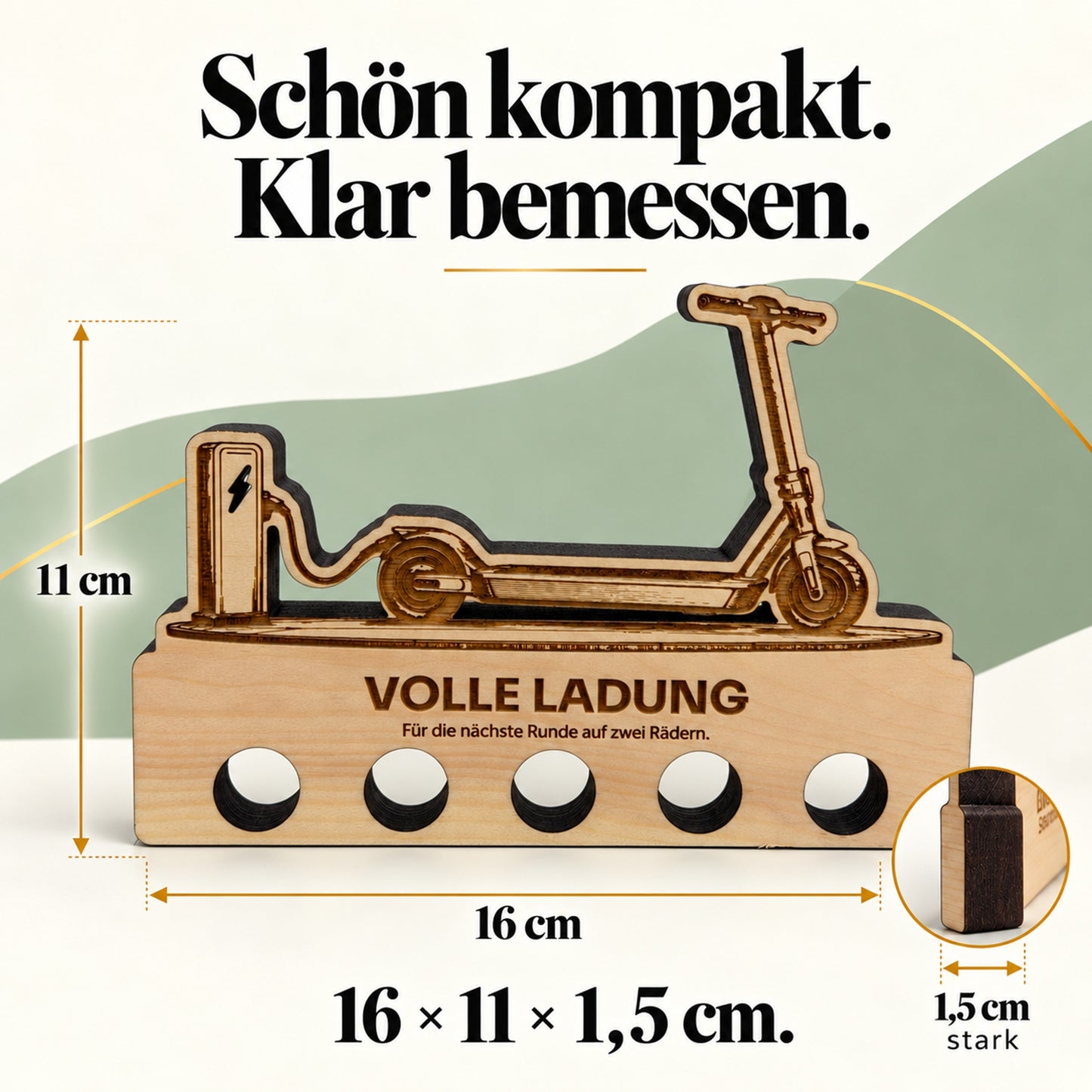 Volle Ladung – Geldgeschenk aus Zirbenholz