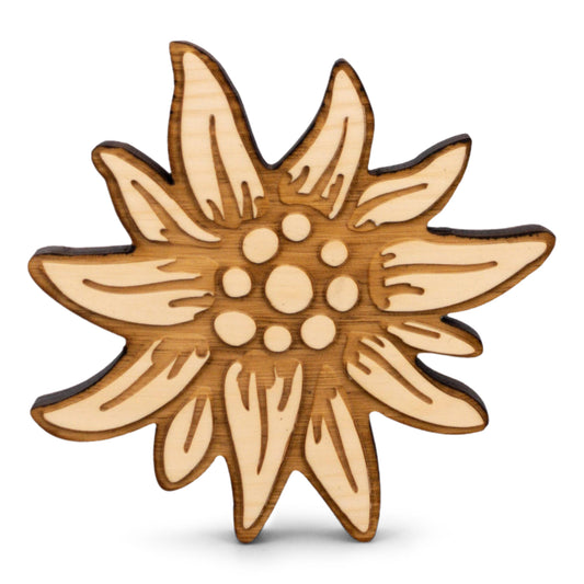 Edelweiß aus Zirbe 4cm