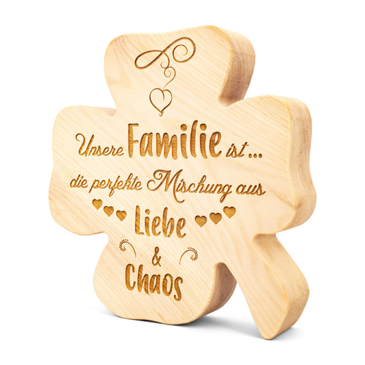 Zirbenkleeblatt Unsere Familie ist...