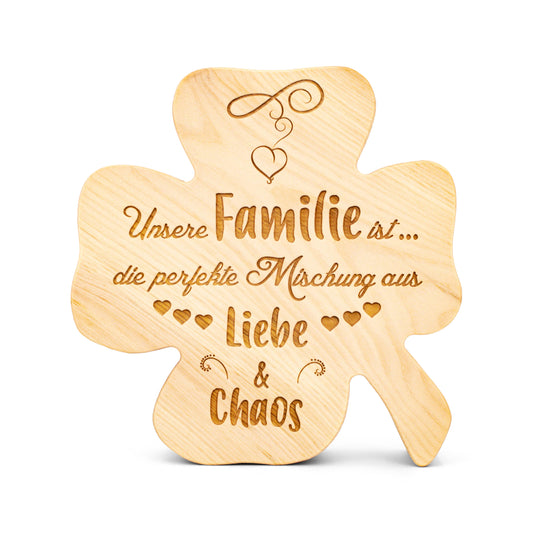 Zirbenkleeblatt Unsere Familie ist...