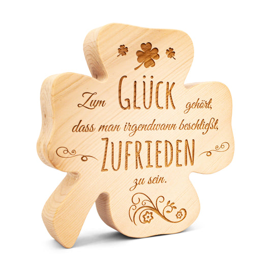 Zirbenkleeblatt Zum Glück gehört...