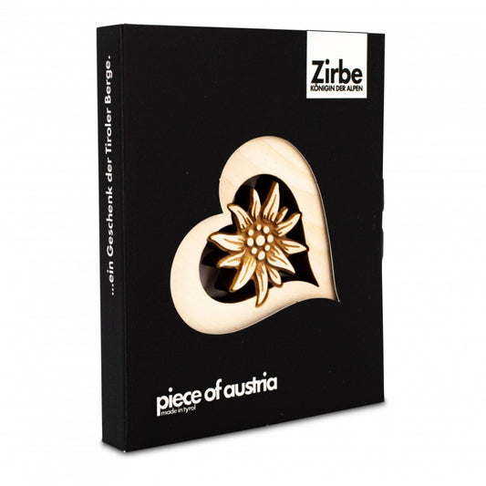 Zirbenherz Mini Edelweiss