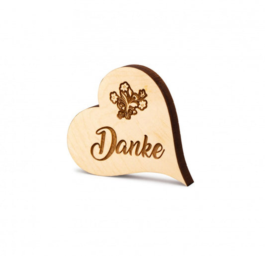 Zirbenherz Mini Danke